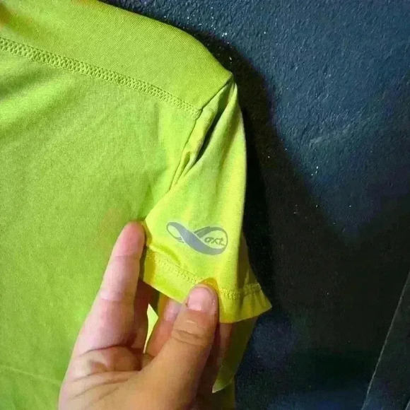 Men’s REI Neon Green Athletic Tshirt - Picture 2 of 4